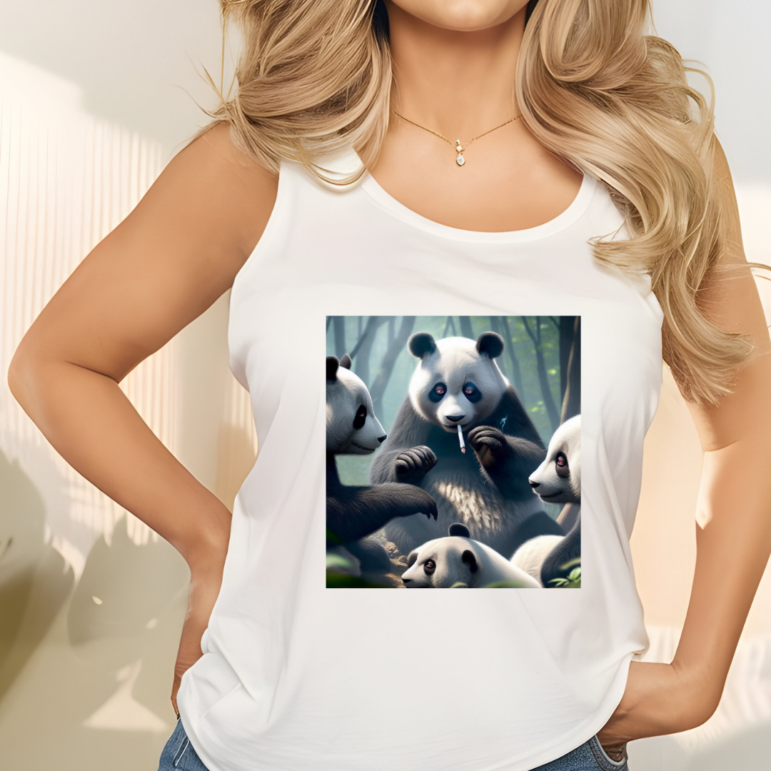M 420 Pandas Racerback Tank
