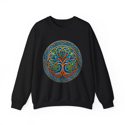 Crewneck Sweatshirt - Celtic Tree of Life Design