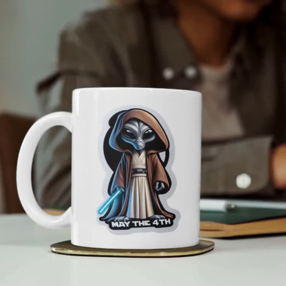 Elder Alien Dressed for May the Fourth  Mug