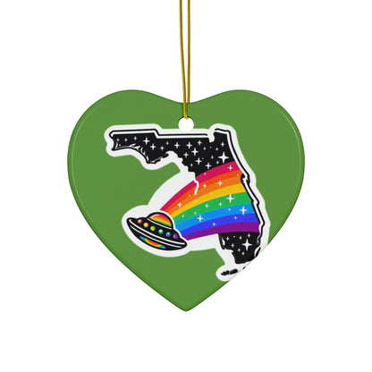 Alien Pride State ornaments Green