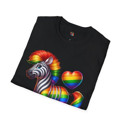 Pride T-Shirt Collection Rainbow Zebra!