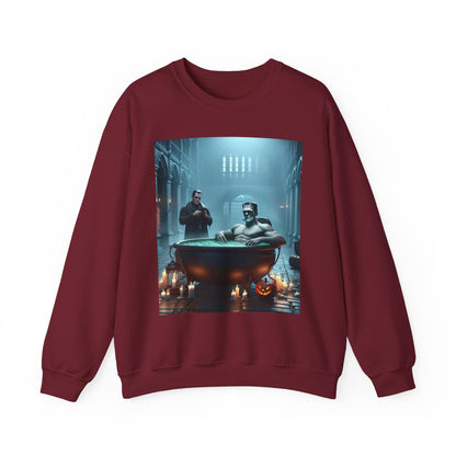 Frankenstein Hot Tub Halloween Sweatshirt
