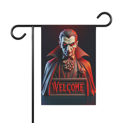 Halloween Dracula Welcome Flag