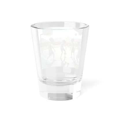 Aliens Playing Basketball Shot Glass