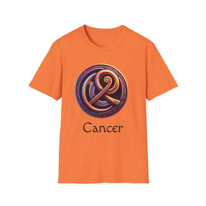 Celtic Design Astrological Symbol Unisex Soft style T-Shirt-Cancer