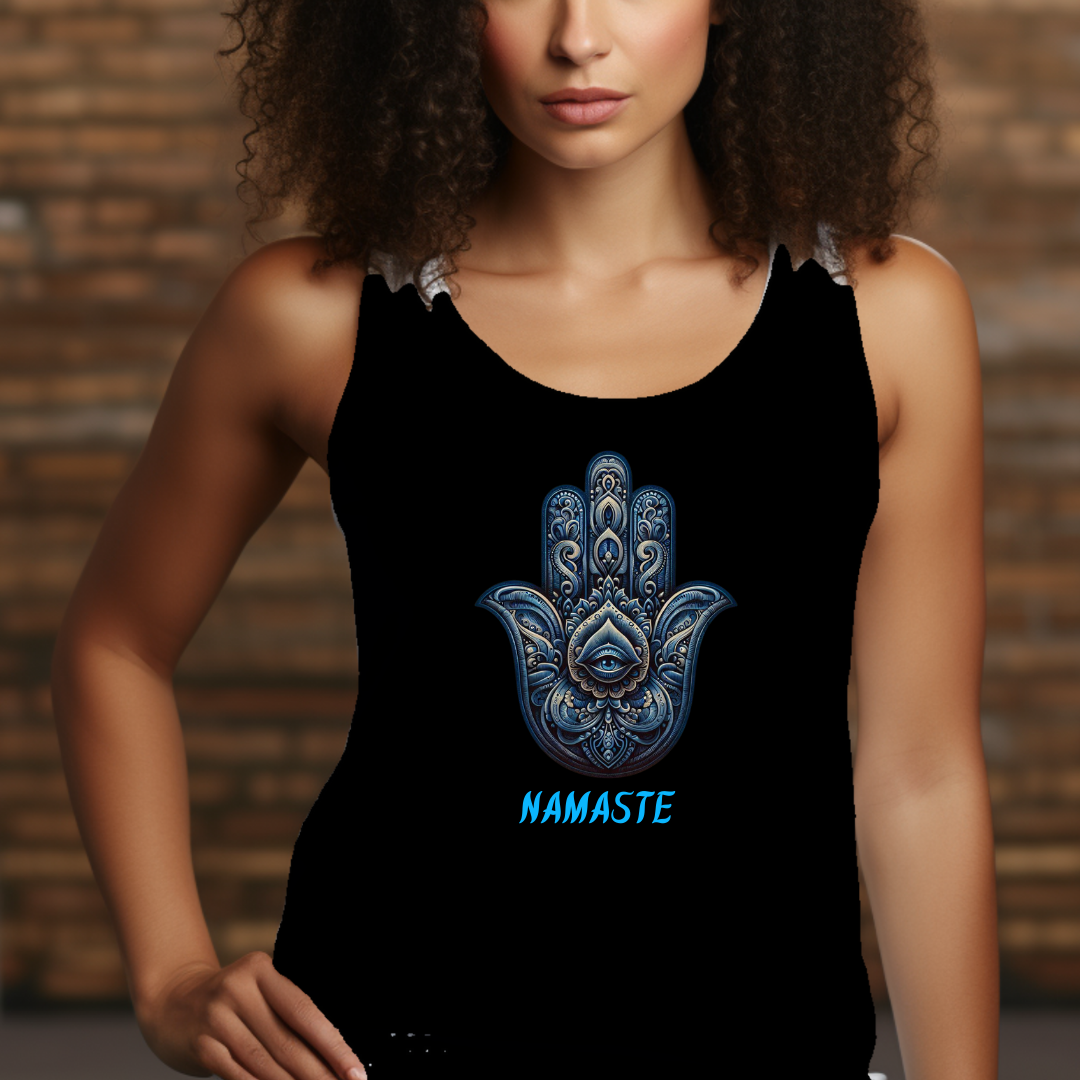 Namaste Hamsa Hand Tank Top