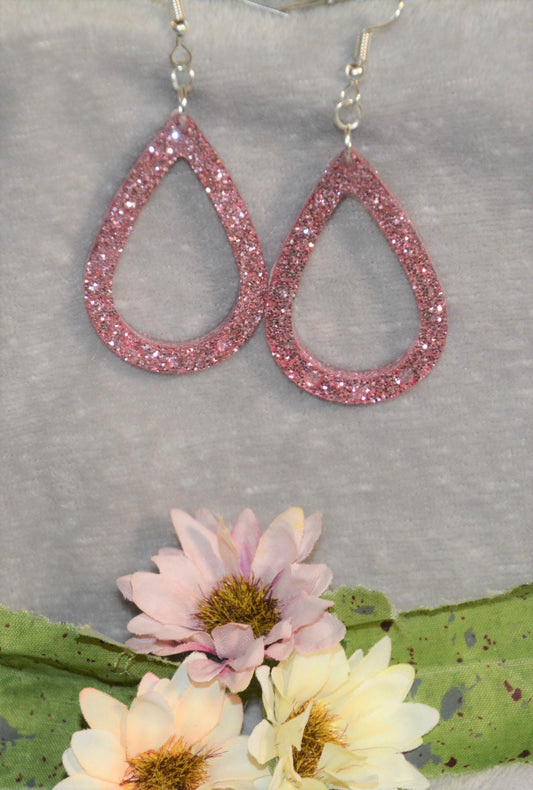 Rose Gold Open Tears Earrings