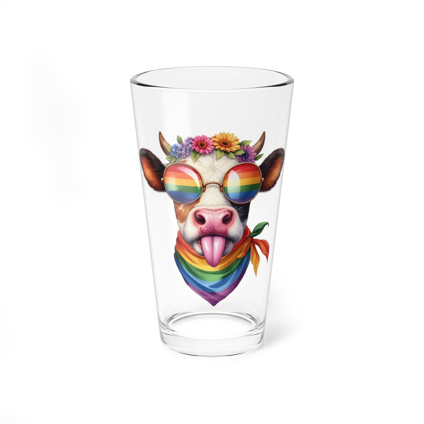 Pride Pint Glass-Cow