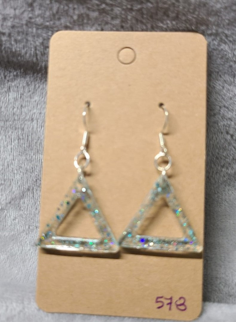 Dainty Equilateral Triangle Earings