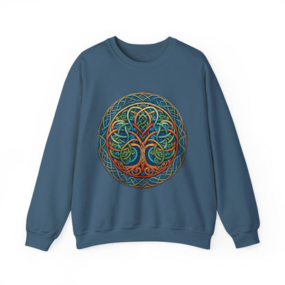 Crewneck Sweatshirt - Celtic Tree of Life Design