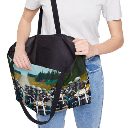 Alien Bike Club Weekender Tote