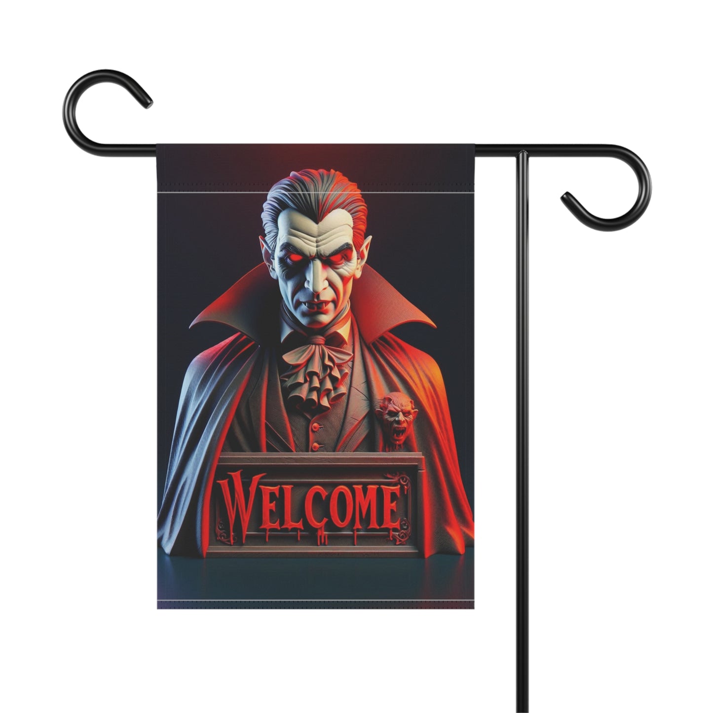 Halloween Dracula Welcome Flag