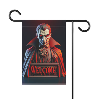 Halloween Dracula Welcome Flag