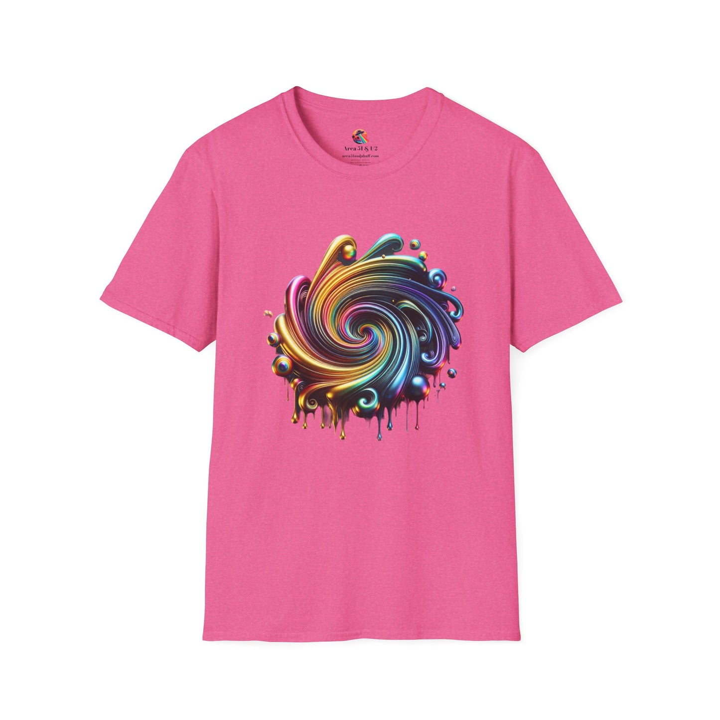 Rainbow Metallic Drip T-Shirt - Gay Pride