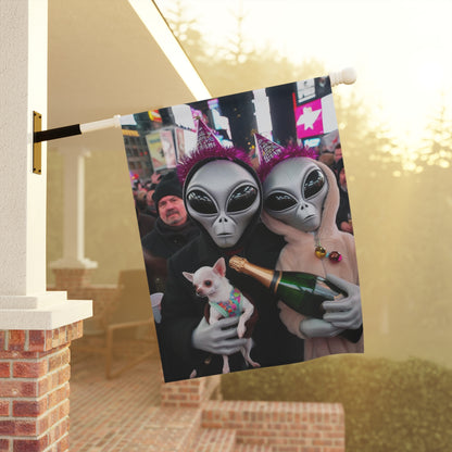 Happy New Year Garden & House Banner