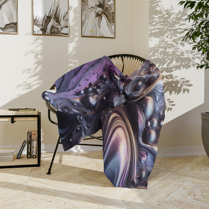 Molten Purple  Velveteen Microfiber Blanket