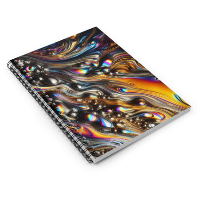 Molten Rainbows Spiral Notebook - Ruled Line