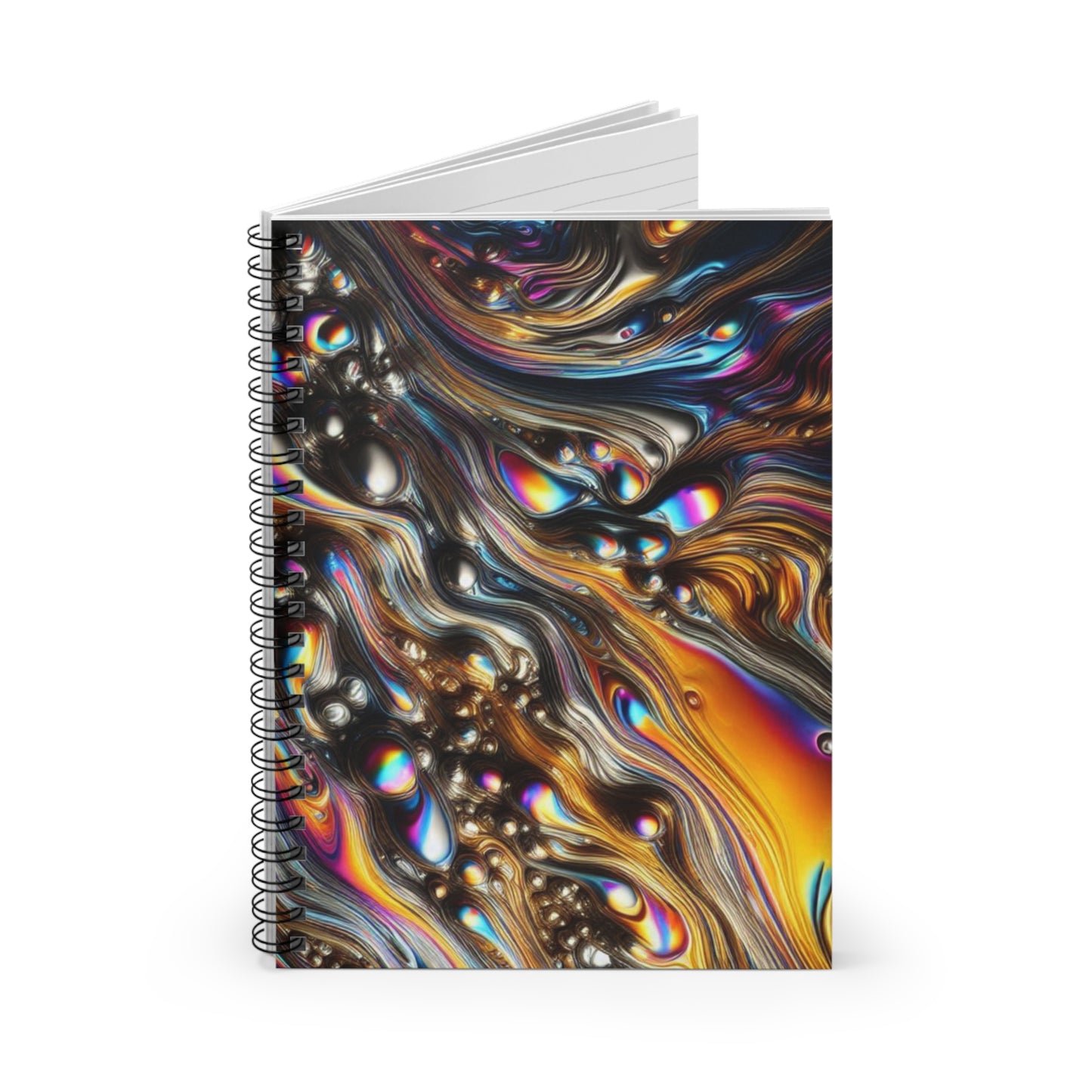 Molten Rainbows Spiral Notebook - Ruled Line