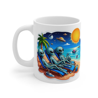 Alien Bois at the Beach  Mug