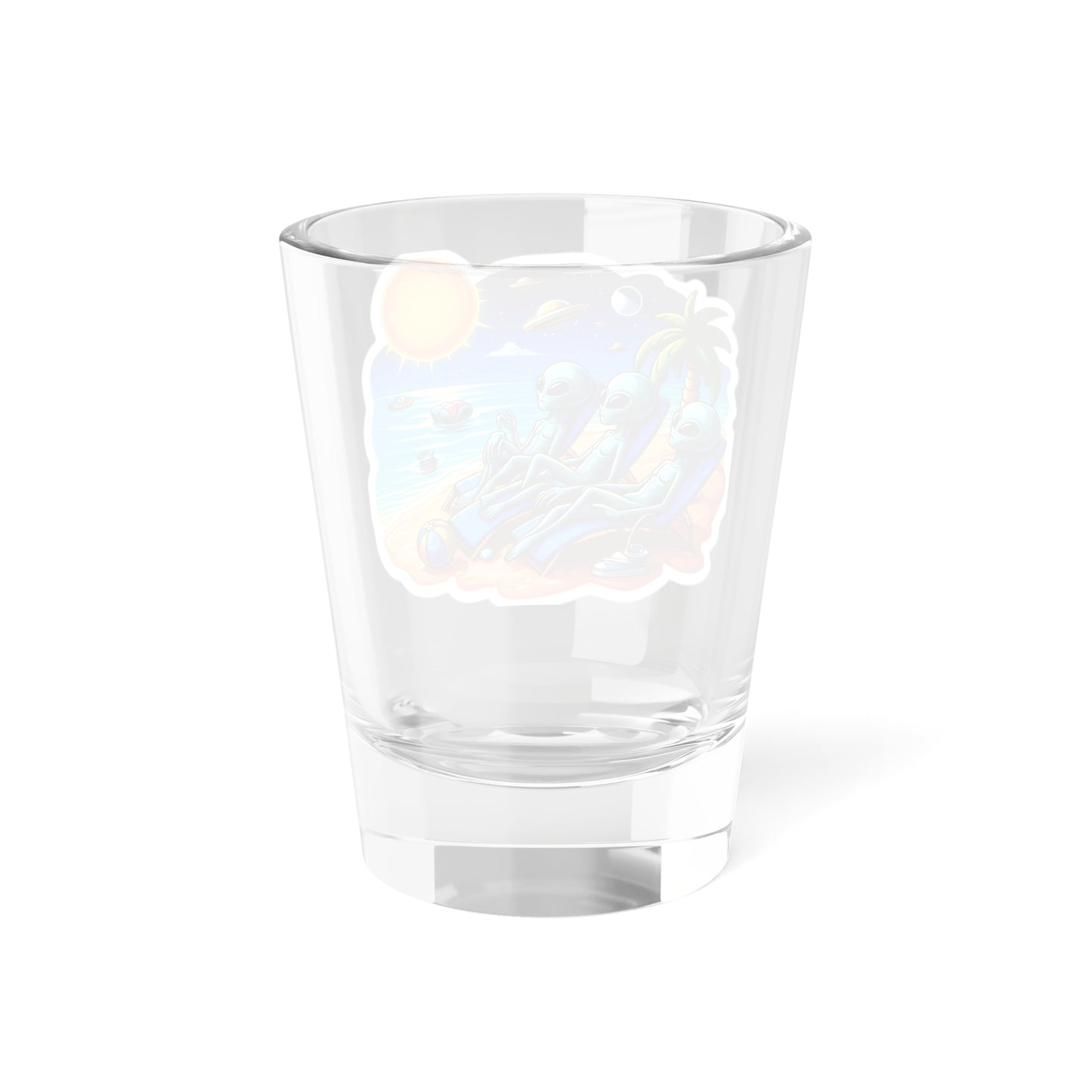 Alien Bois at the Beach Shot Glass