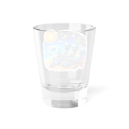 Alien Bois at the Beach Shot Glass