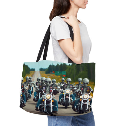 Alien Bike Club Weekender Tote