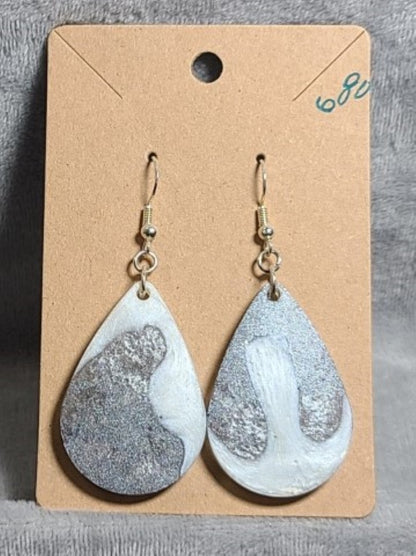 Large Tears Snow Chunk Earrings