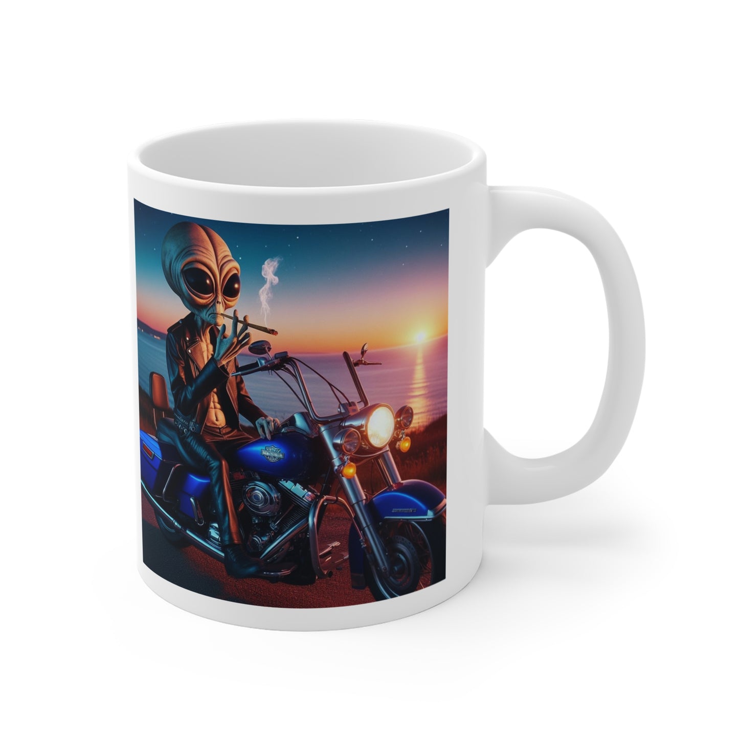 Alien Biker Mug