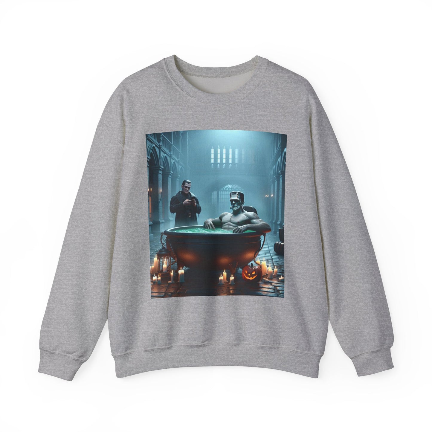 Frankenstein Hot Tub Halloween Sweatshirt