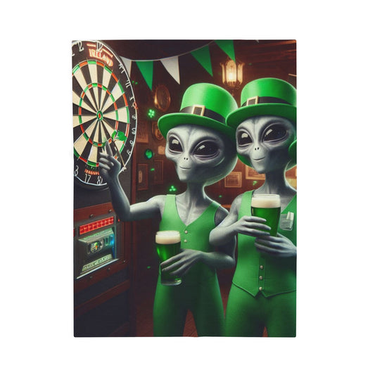 Irish Aliens Velveteen Blanket