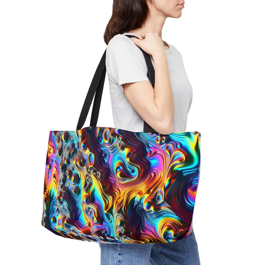 Wax Rainbow Weekender Tote