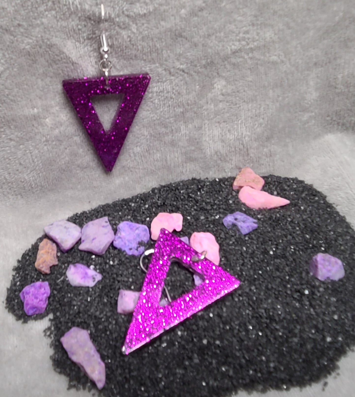 Downward Triangles Earings