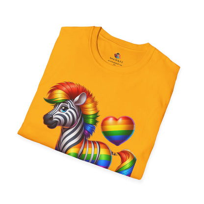 Pride T-Shirt Collection Rainbow Zebra!