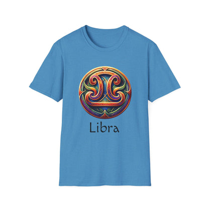 Celtic Design Astrological Symbol Unisex Soft style T-Shirt-Libra