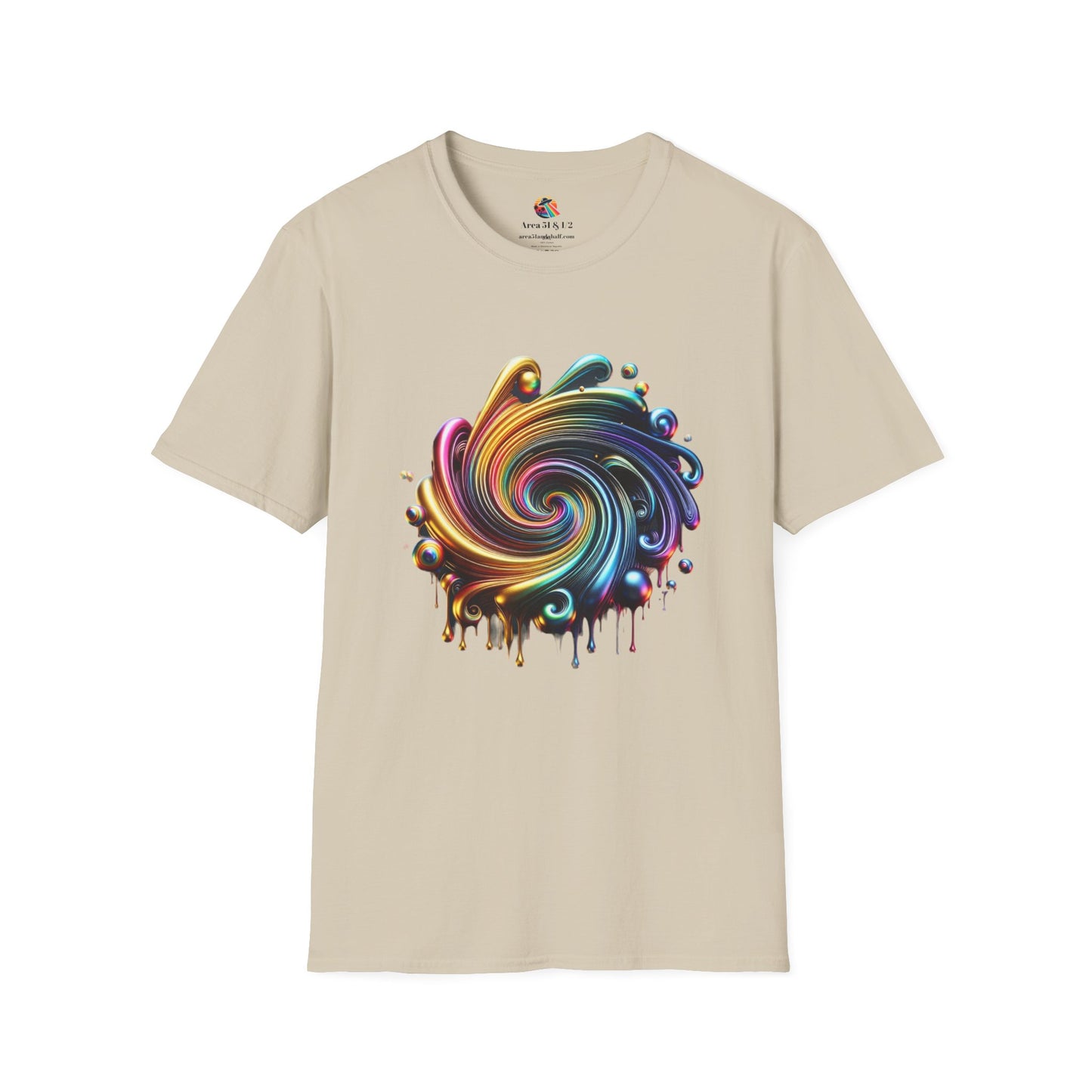 Rainbow Metallic Drip T-Shirt - Gay Pride