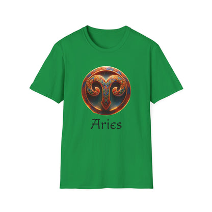 Celtic Design Astrological Symbol Unisex Soft style T-Shirt-Aries