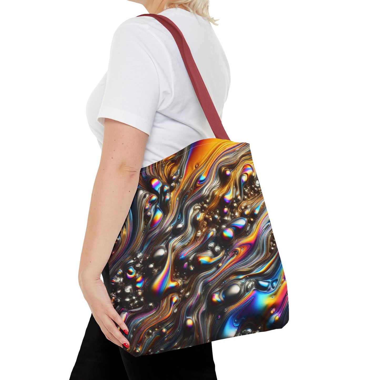 Molten Rainbow Tote Bag