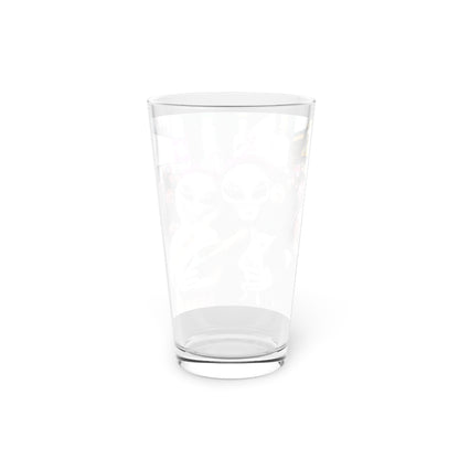 Time's Square with Aliens Pint Glass, 16oz