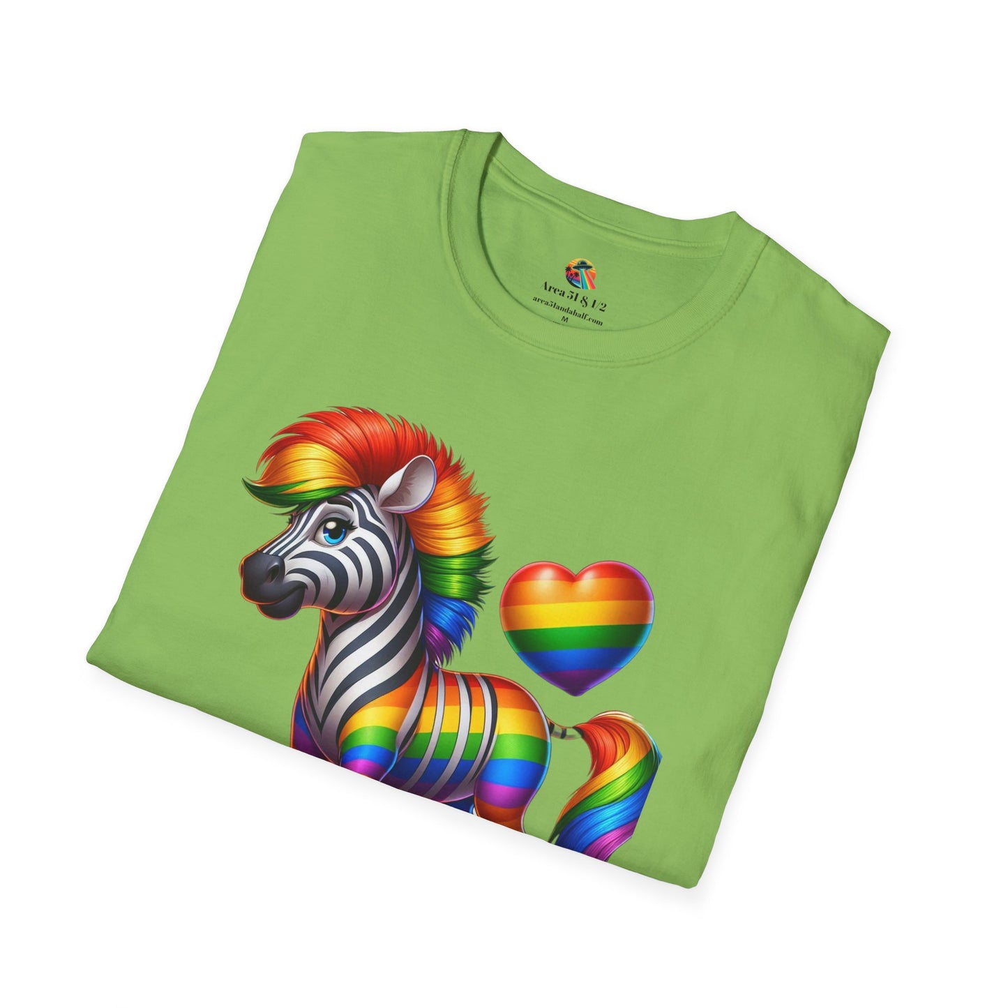 Pride T-Shirt Collection Rainbow Zebra!