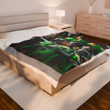 Irish Aliens Velveteen Blanket