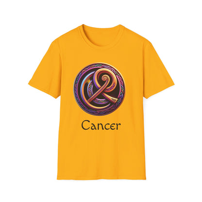 Celtic Design Astrological Symbol Unisex Soft style T-Shirt-Cancer