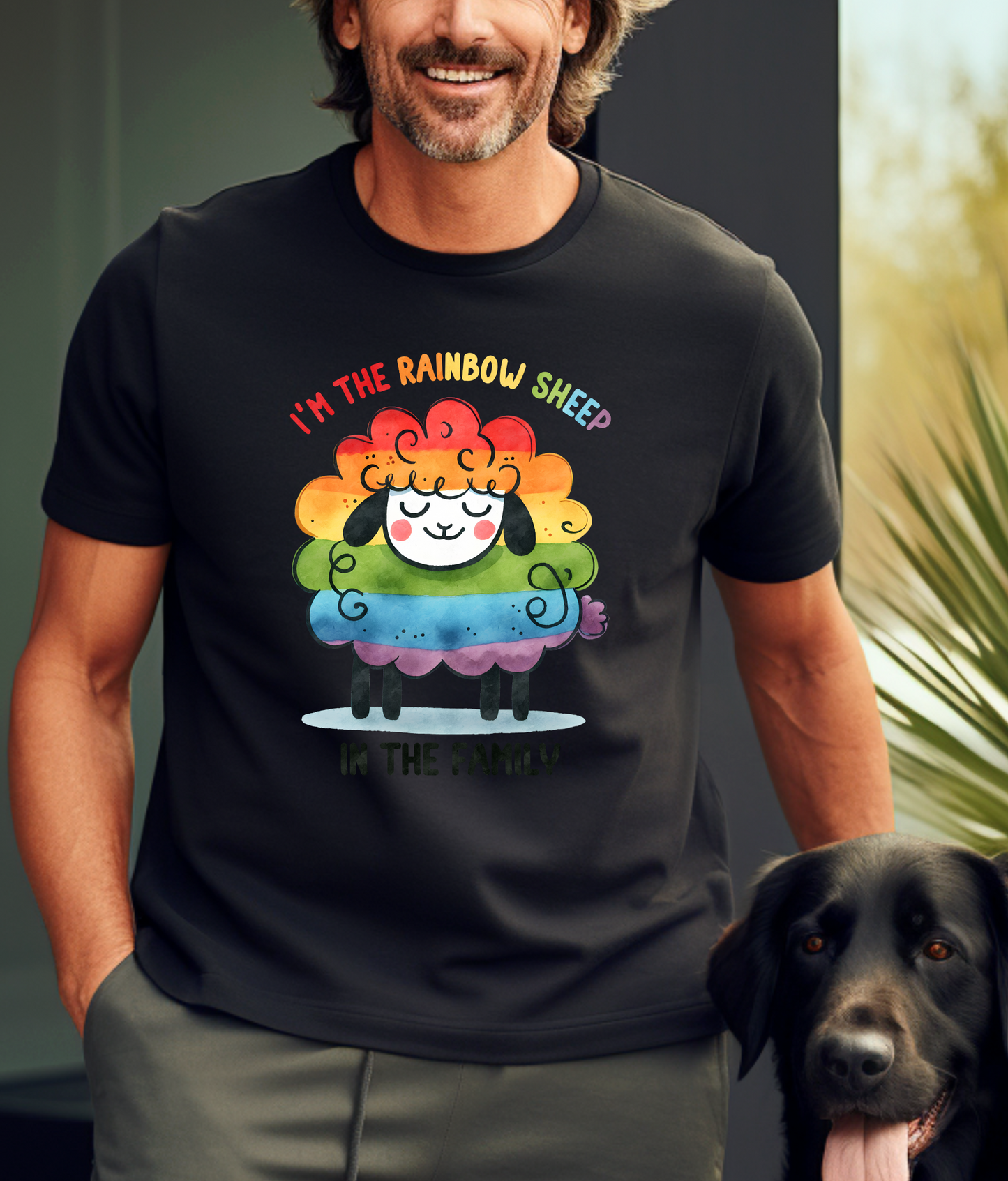 Rainbow Sheep of the Family Softstyle T-Shirt