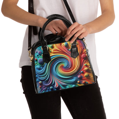 Rainbow's Zen Sand Art Handbag/Shoulder bag.