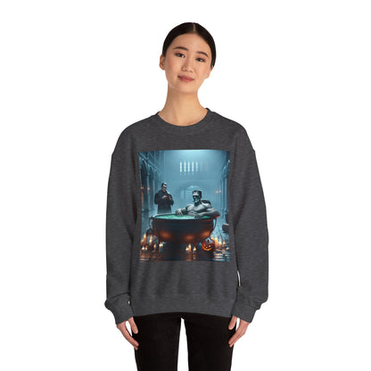 Frankenstein Hot Tub Halloween Sweatshirt