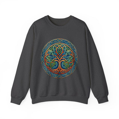 Crewneck Sweatshirt - Celtic Tree of Life Design
