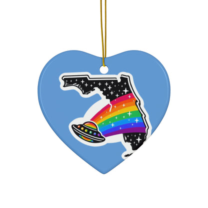 Alien Pride State Ornaments Blue