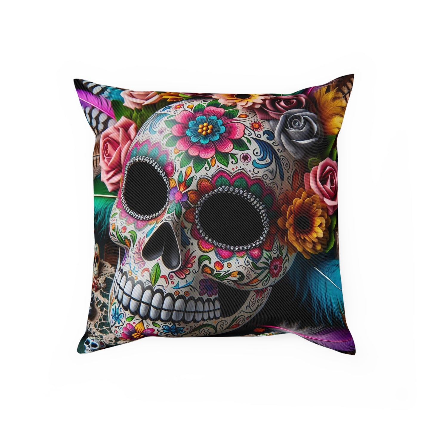 Sugar Skull Throw Pillow