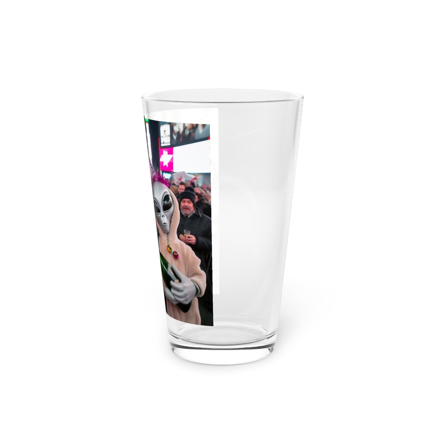 Time's Square with Aliens Pint Glass, 16oz