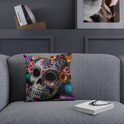 Sugar Skull Throw Pillow