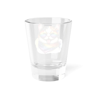 Rainbow Kitty Sparkles Shot Glass